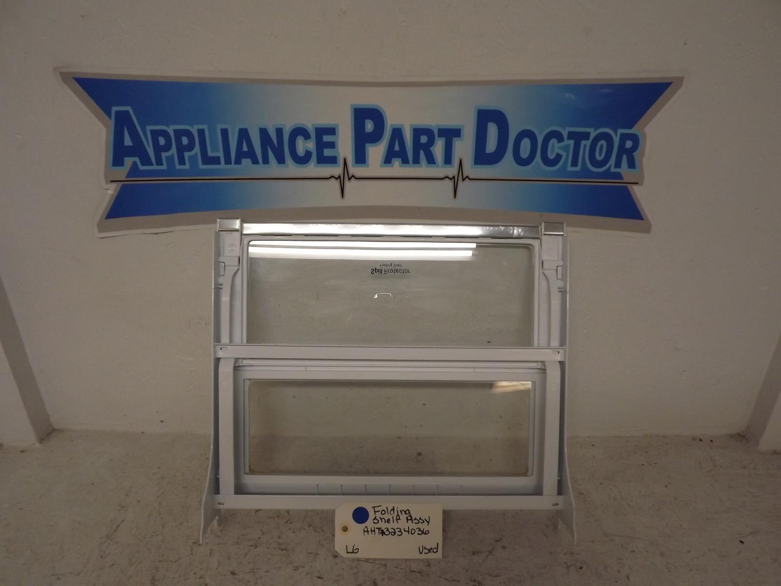 LG Refrigerator AHT73234036 Folding Shelf Assy Used LG Refrigerator AHT73234036 Folding Shelf Assy Used